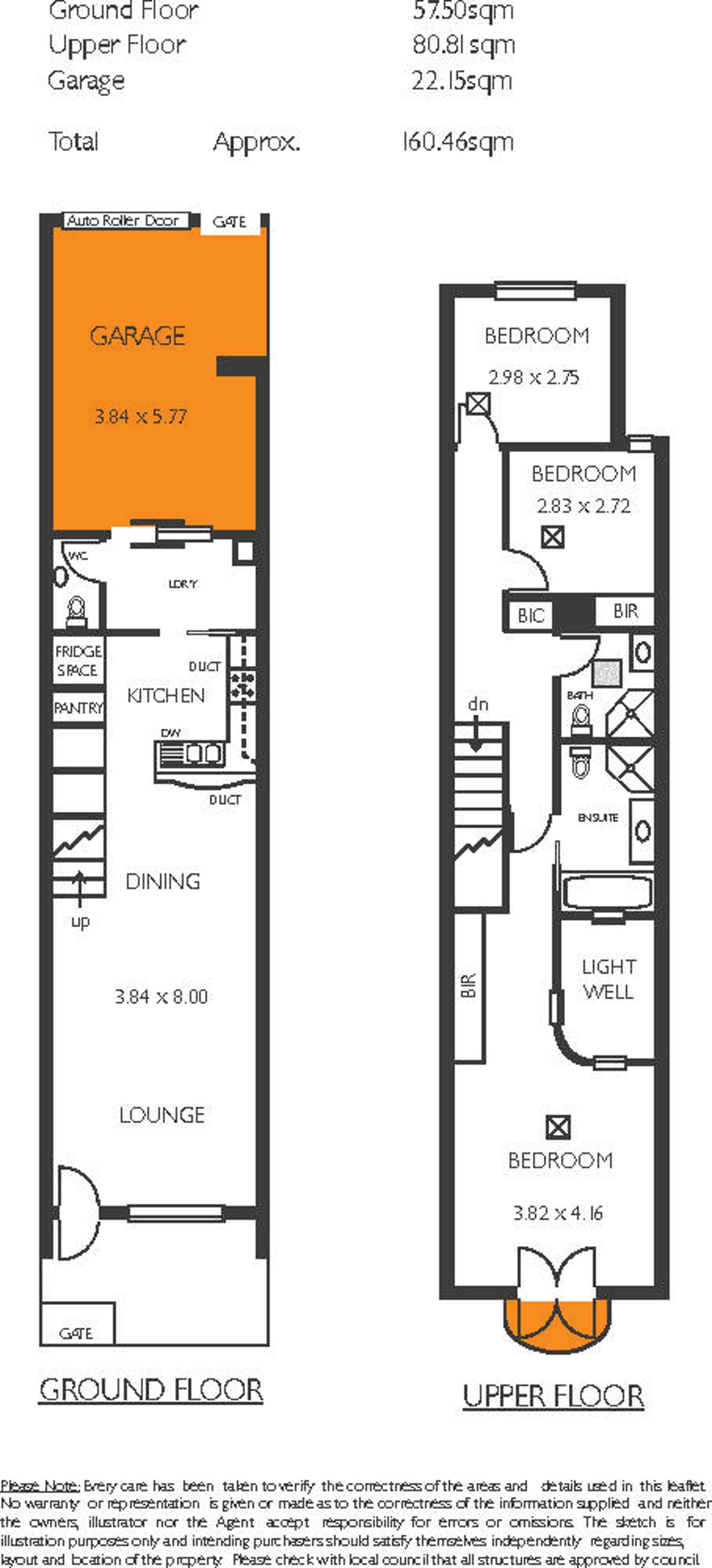 Floorplan of Homely townhouse listing, 3/65 Symonds Place, Adelaide SA 5000