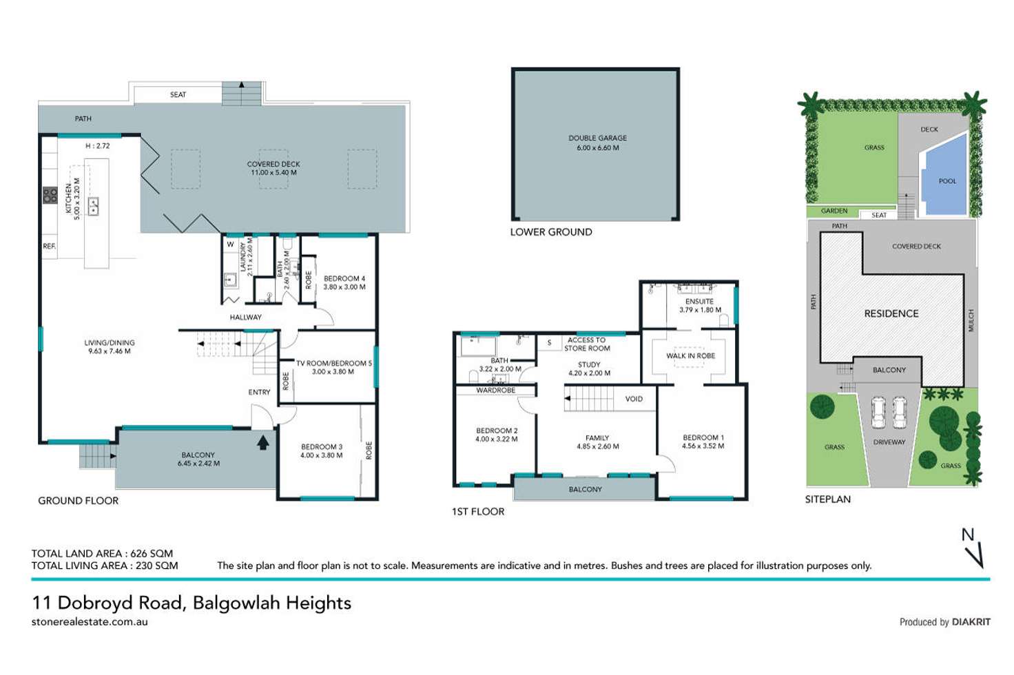 Floorplan of Homely house listing, 11 Dobroyd Road, Balgowlah Heights NSW 2093