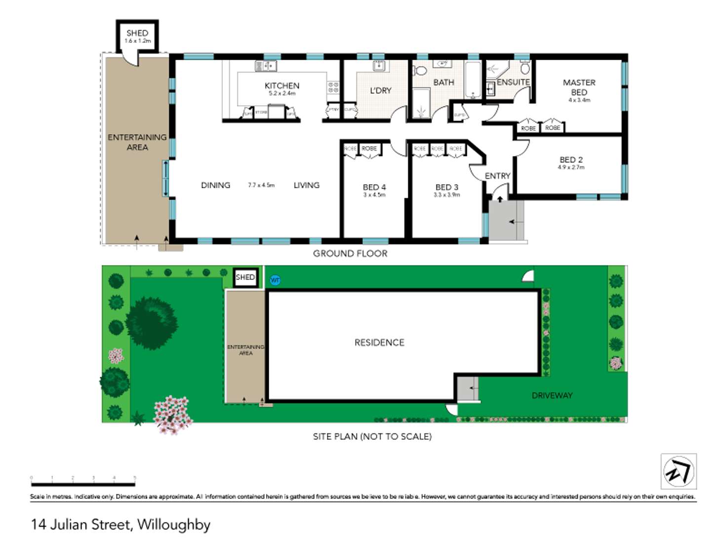 Floorplan of Homely house listing, 14 Julian Street, Willoughby NSW 2068