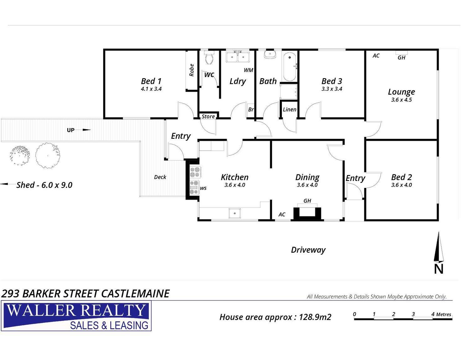 Floorplan of Homely house listing, 293 Barker Street, Castlemaine VIC 3450