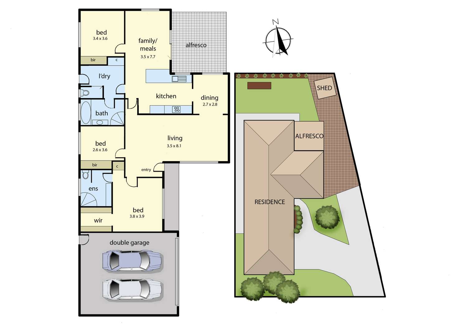 Floorplan of Homely house listing, 5 Peppercorn Court, Cranbourne North VIC 3977
