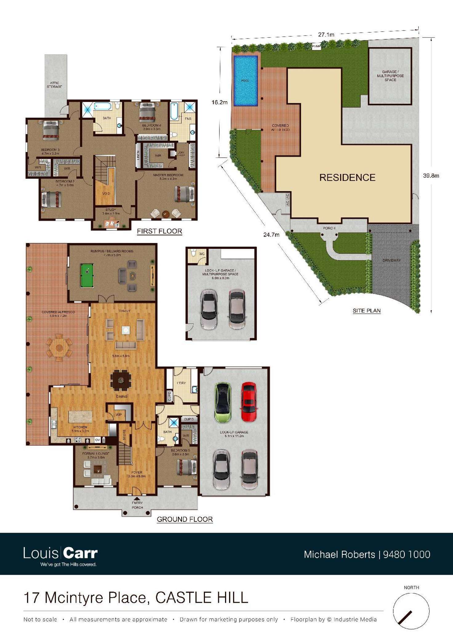 Floorplan of Homely house listing, 17 McIntyre Place, Castle Hill NSW 2154