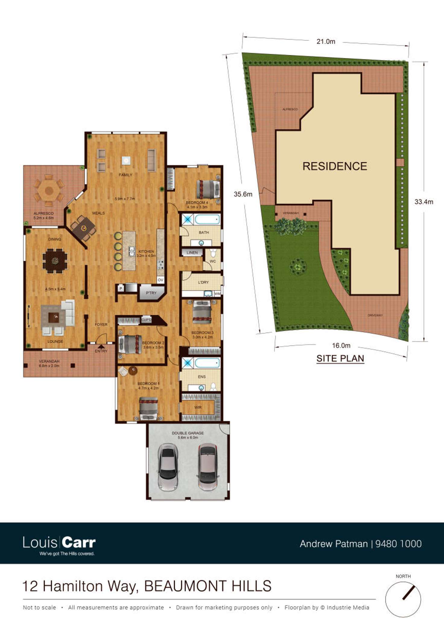 Floorplan of Homely house listing, 12 Hamilton Way, Beaumont Hills NSW 2155