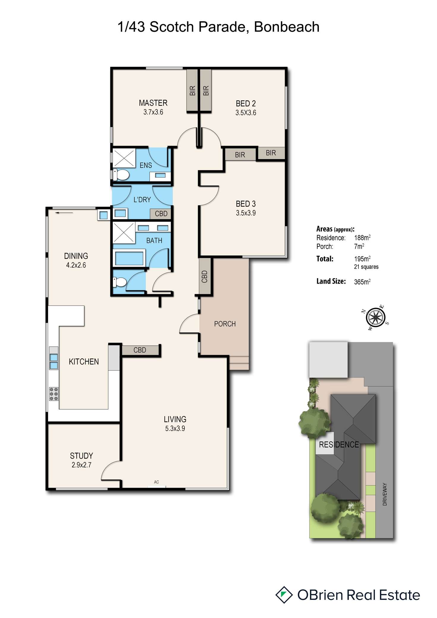 Floorplan of Homely house listing, 1/43 Scotch Parade, Bonbeach VIC 3196