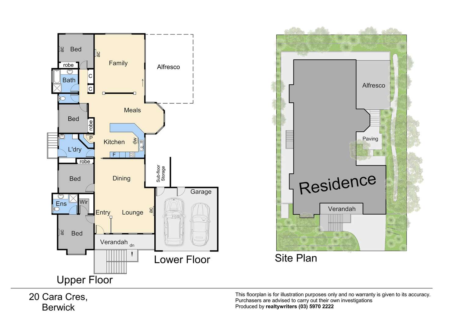 Floorplan of Homely house listing, 20 Cara Crescent, Berwick VIC 3806