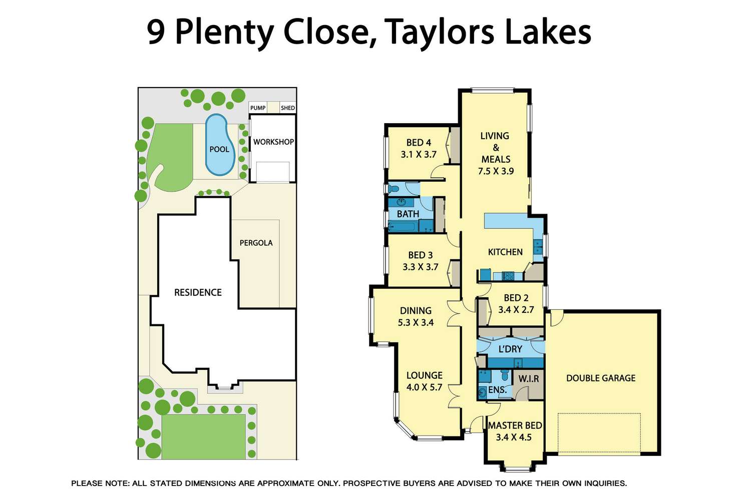 Floorplan of Homely house listing, 9 Plenty Close, Taylors Lakes VIC 3038