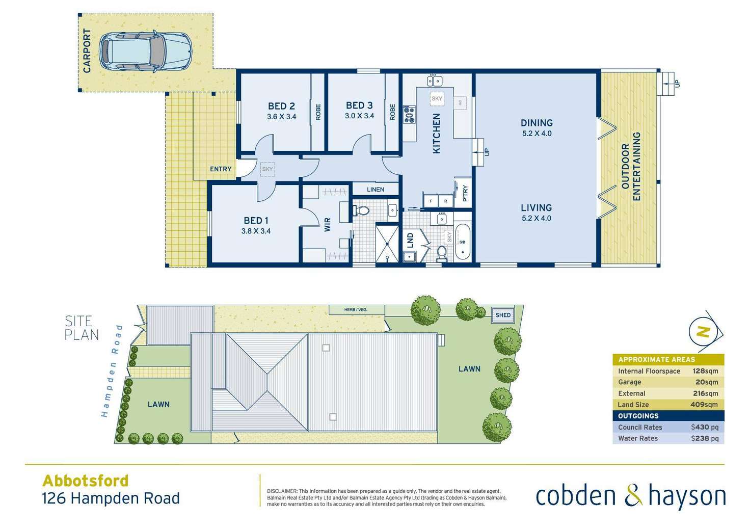 Floorplan of Homely house listing, 126 Hampden Road, Abbotsford NSW 2046