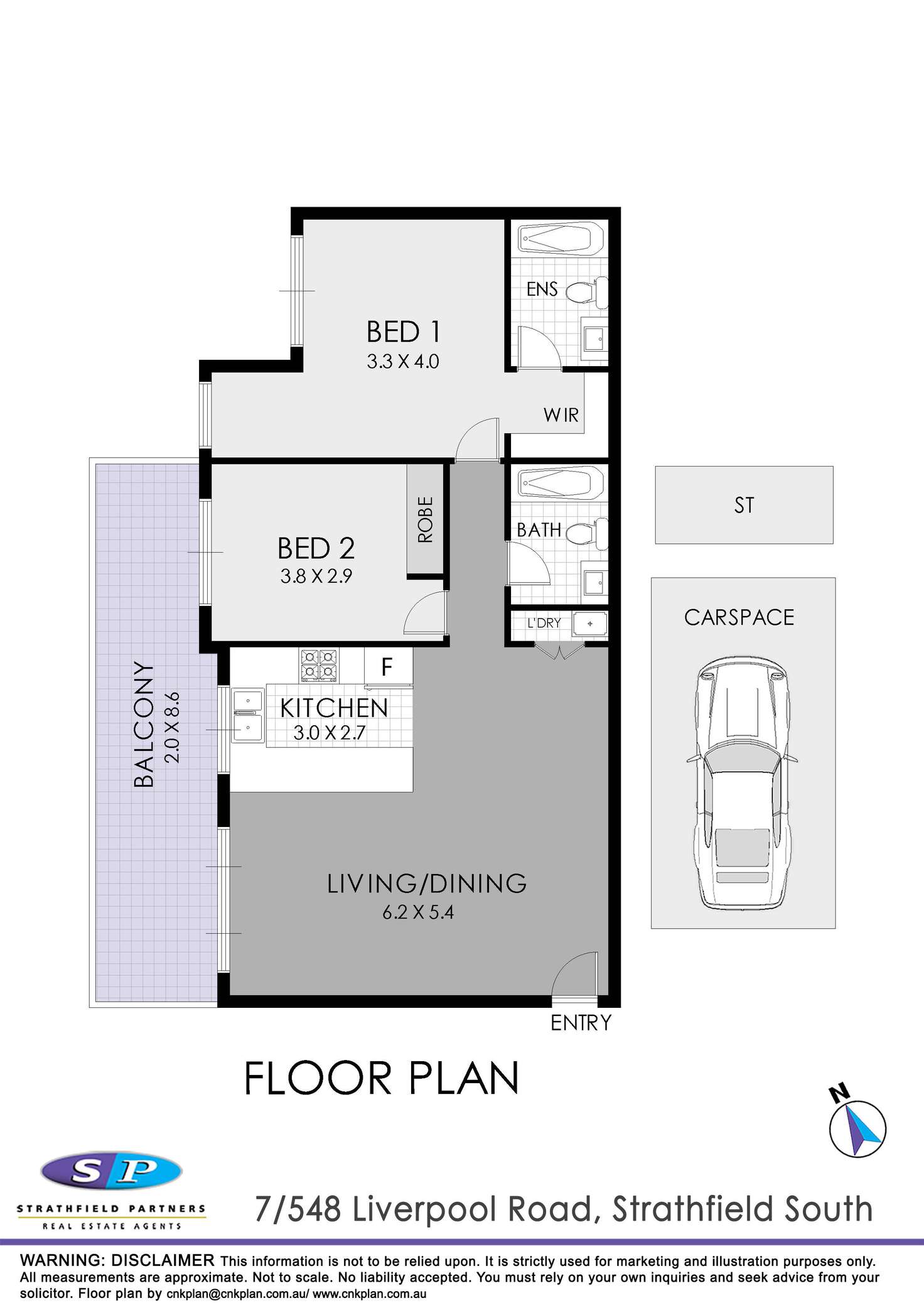 Floorplan of Homely apartment listing, 7/548 Liverpool Road, Strathfield South NSW 2136