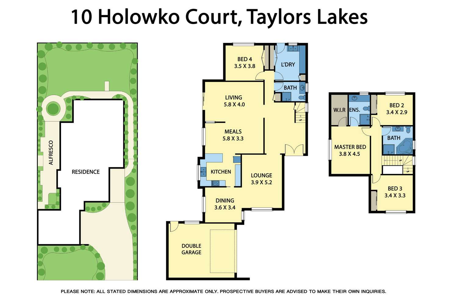 Floorplan of Homely house listing, 10 Holowko Court, Taylors Lakes VIC 3038