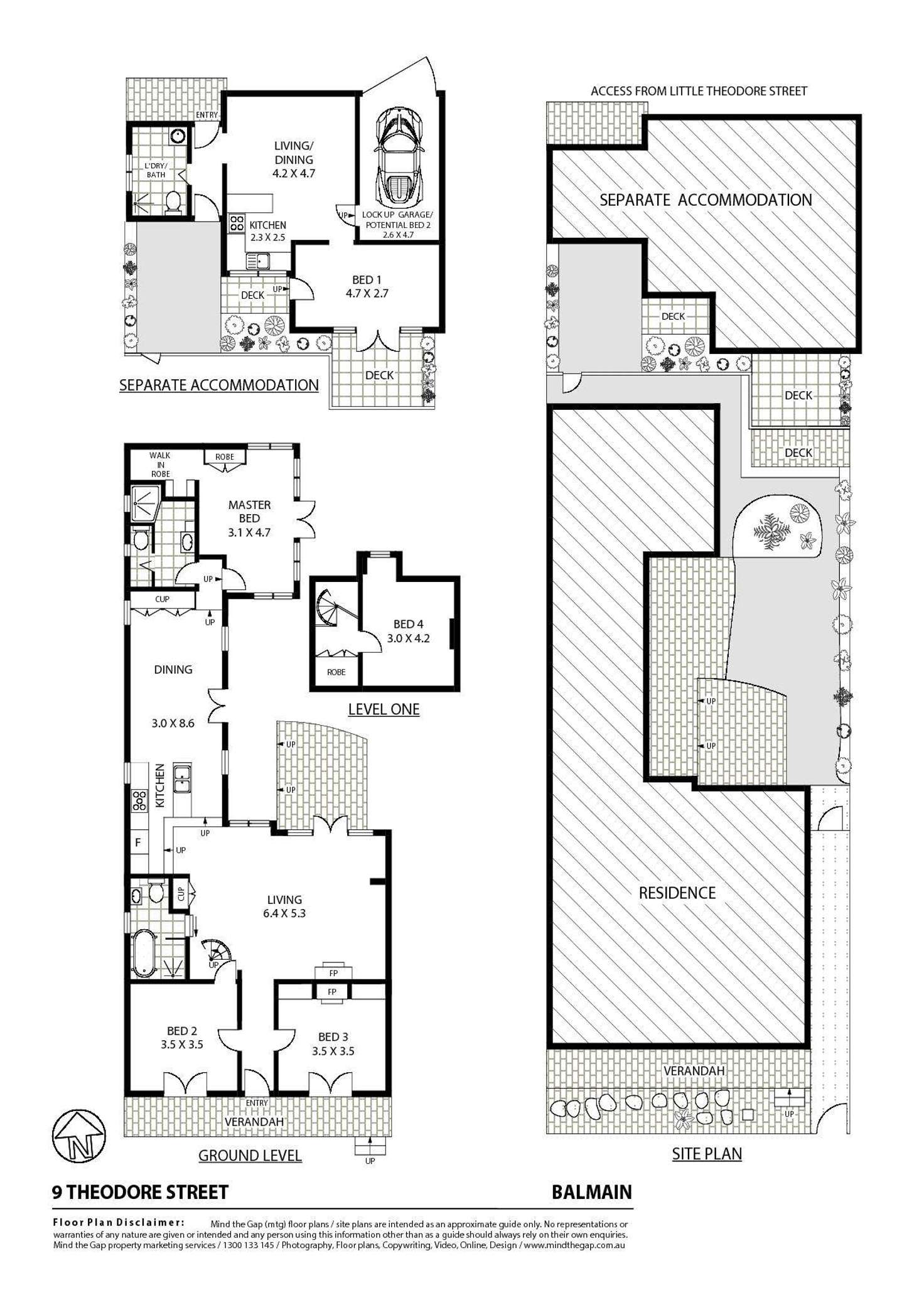 Floorplan of Homely house listing, 9 Theodore Street, Balmain NSW 2041