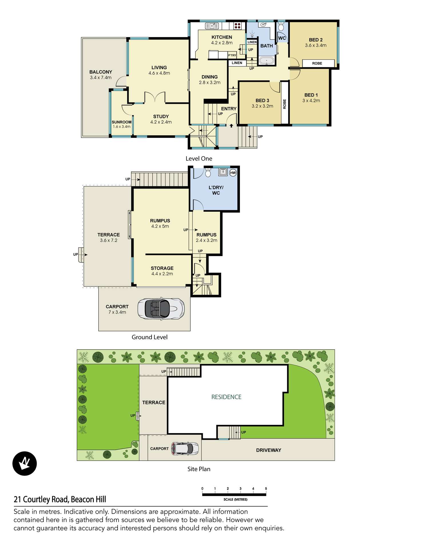 Floorplan of Homely house listing, 21 Courtley Road, Beacon Hill NSW 2100