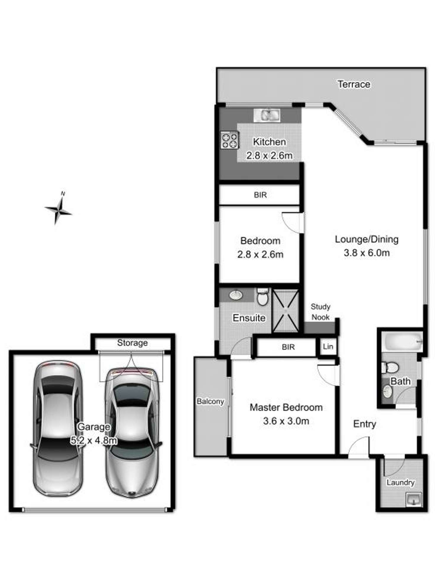 Floorplan of Homely apartment listing, 3/16 Goodwin Street, Narrabeen NSW 2101