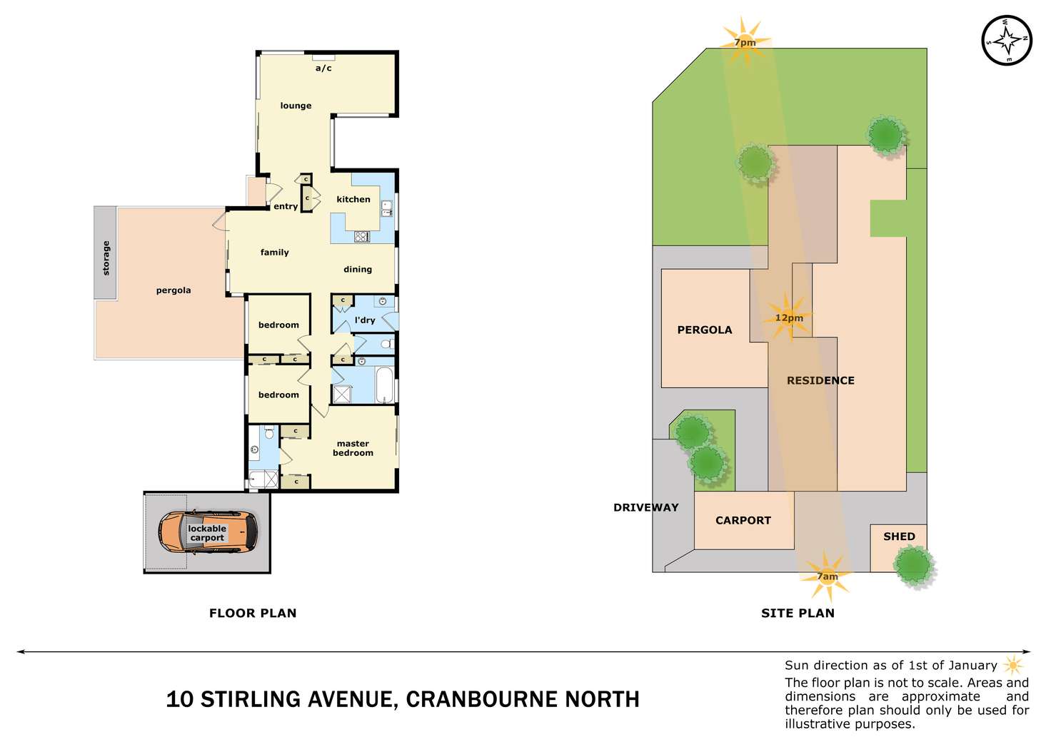 Floorplan of Homely house listing, 10 Stirling Avenue, Cranbourne North VIC 3977