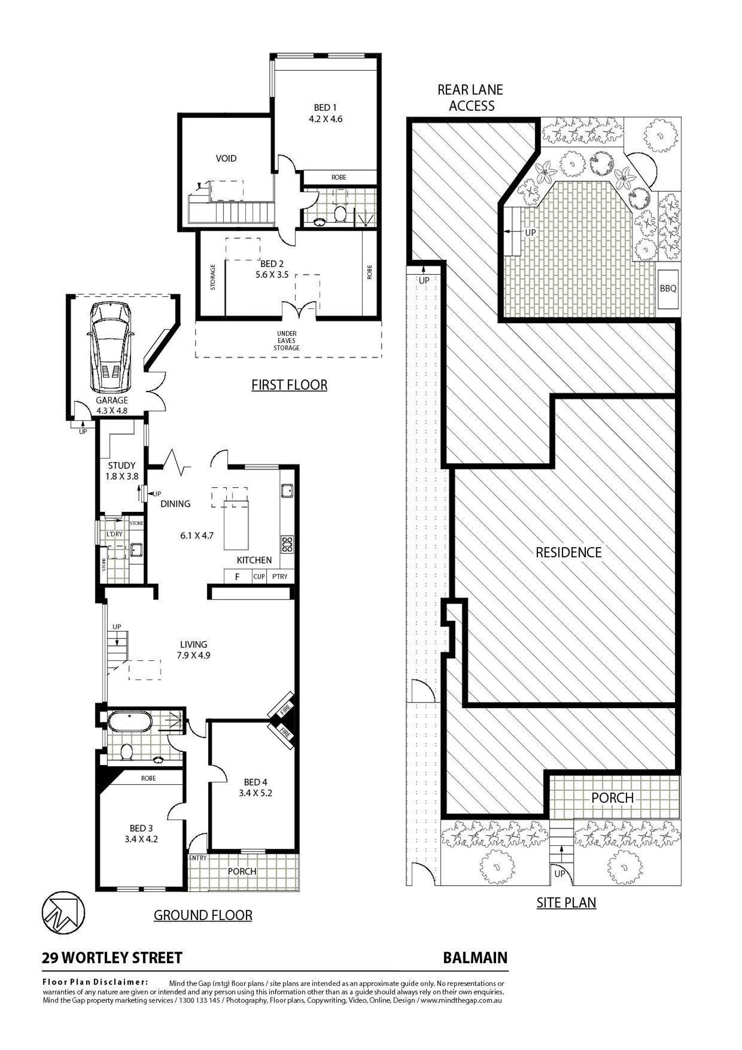 Floorplan of Homely house listing, 29 Wortley Street, Balmain NSW 2041