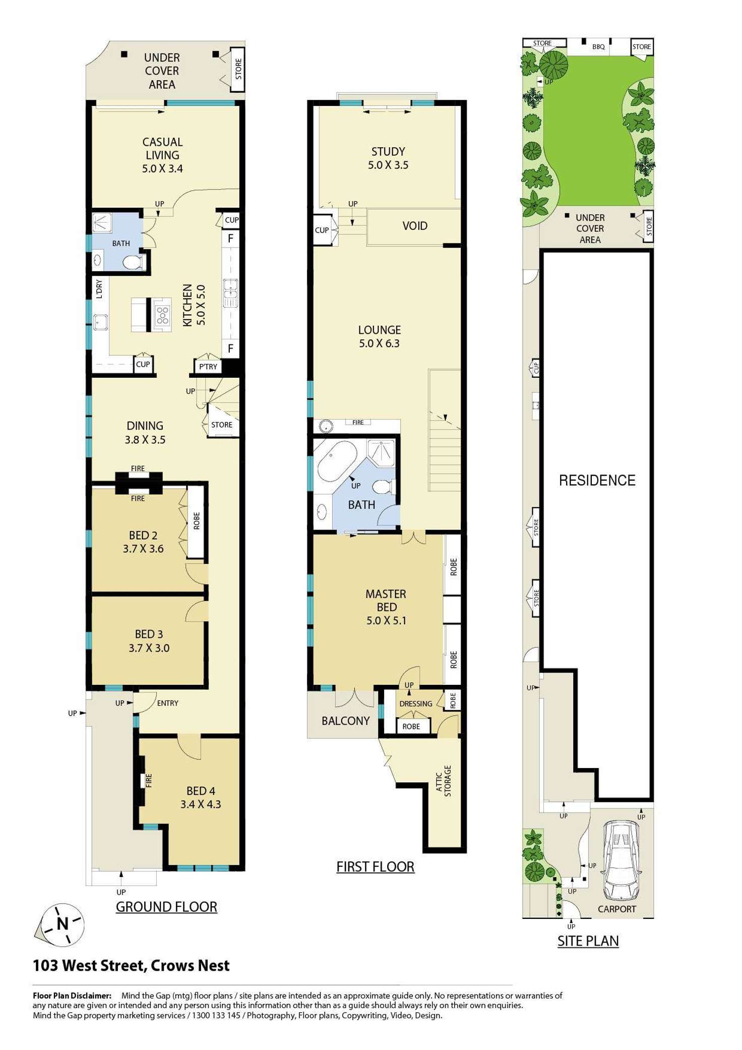 Floorplan of Homely house listing, 103 West Street, Crows Nest NSW 2065