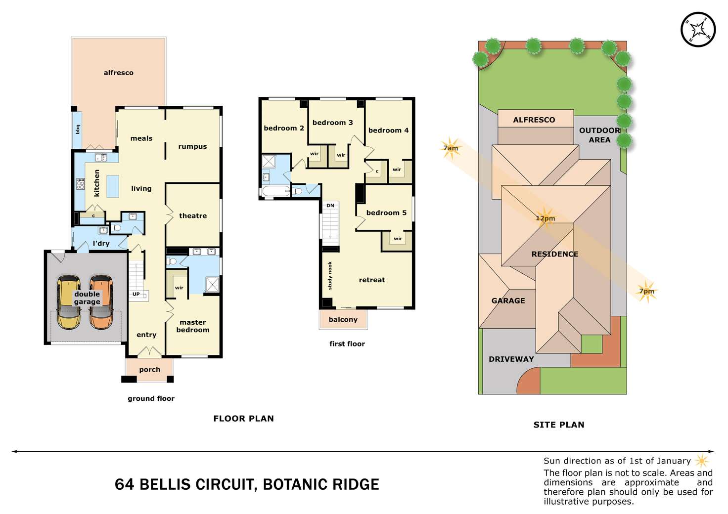 Floorplan of Homely house listing, 64 Bellis Circuit, Botanic Ridge VIC 3977