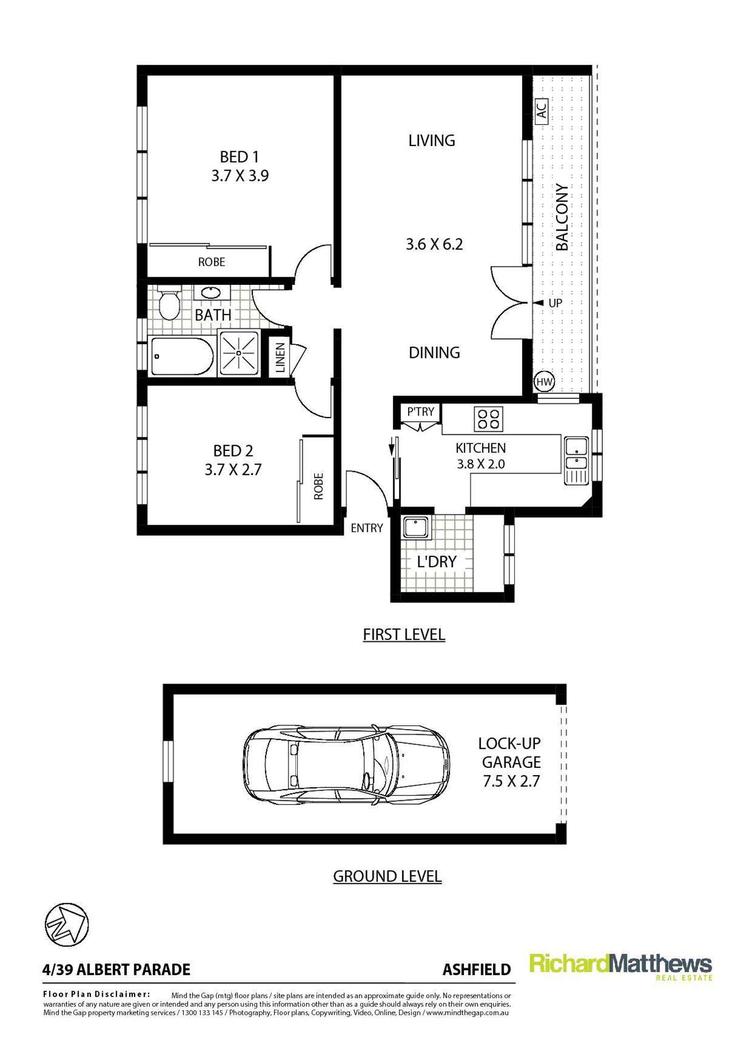 Floorplan of Homely apartment listing, 4/39 Albert Parade, Ashfield NSW 2131