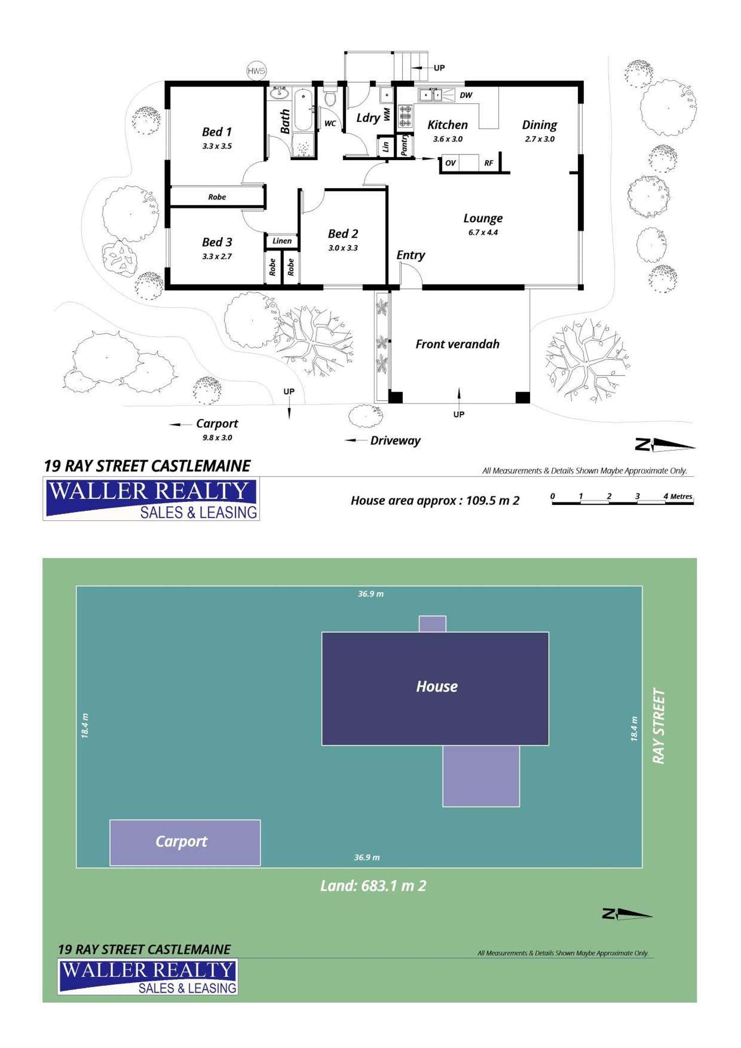 Floorplan of Homely house listing, 19 Ray Street, Castlemaine VIC 3450