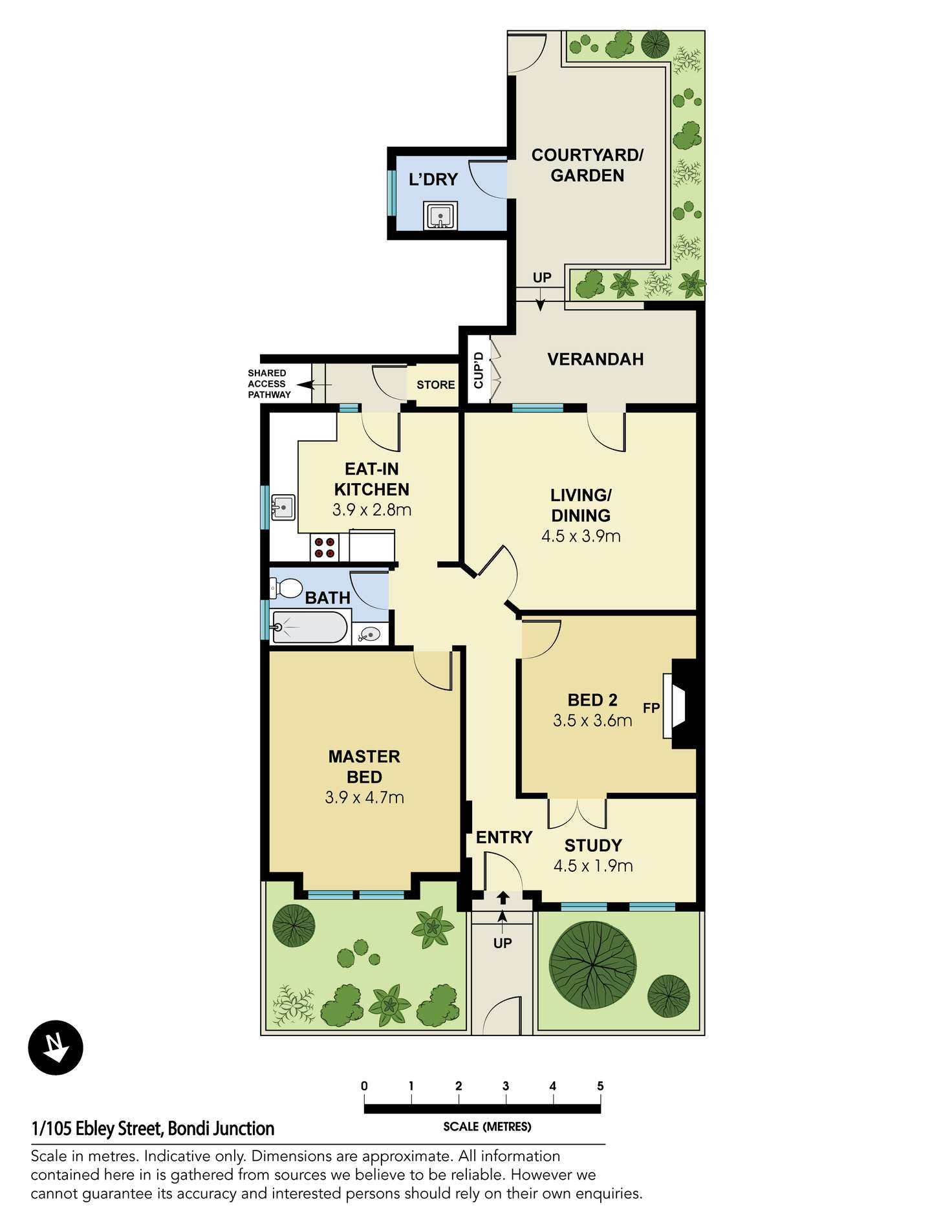 Floorplan of Homely apartment listing, 1/103-105 Ebley Street, Bondi Junction NSW 2022