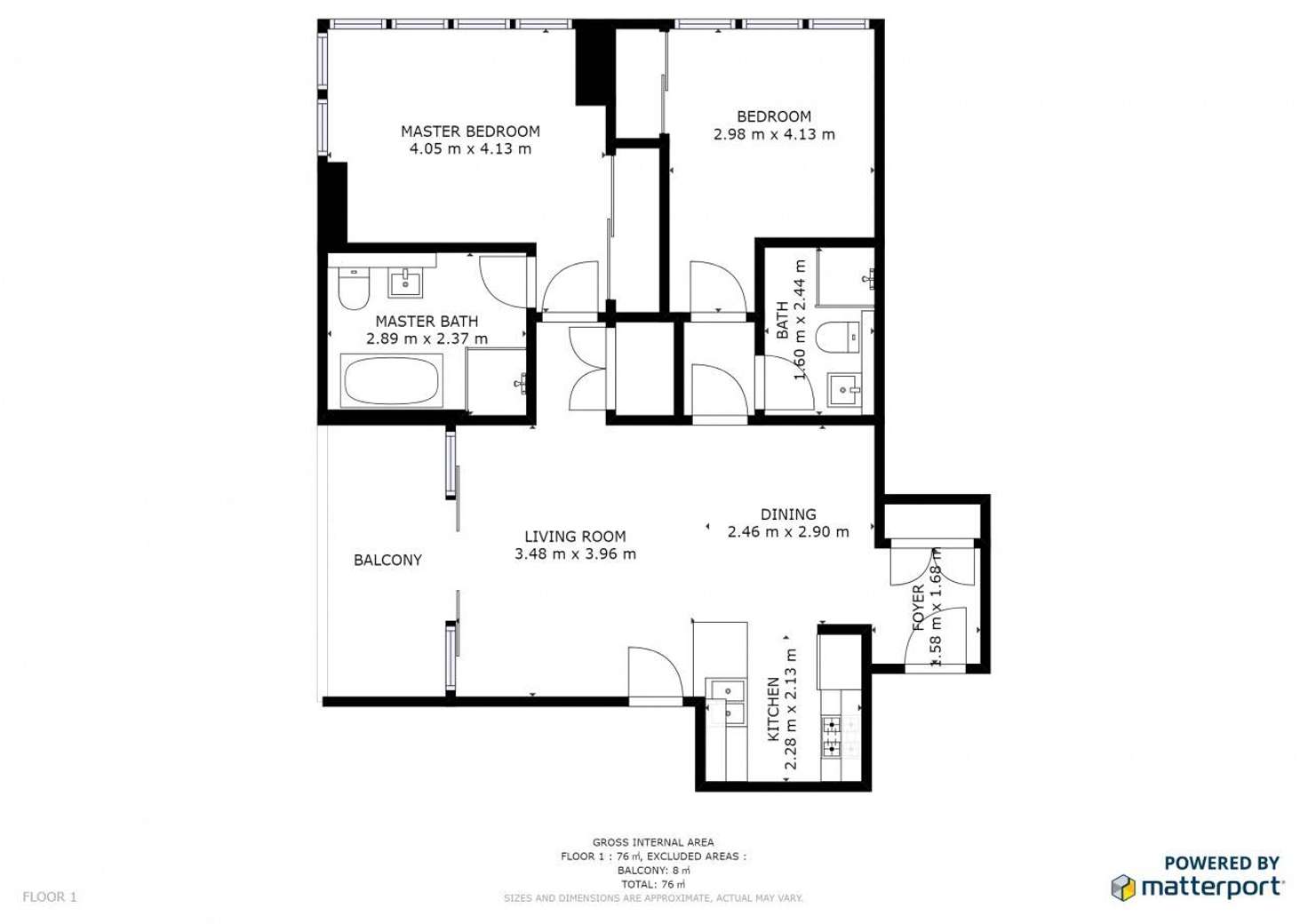 Floorplan of Homely apartment listing, 3109/2 Como Crescent, Southport QLD 4215