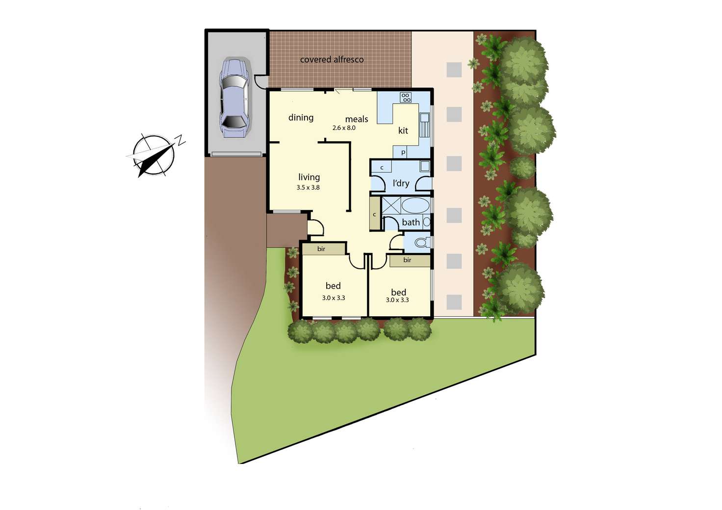 Floorplan of Homely unit listing, 6/107-109 Old Princes Highway, Beaconsfield VIC 3807