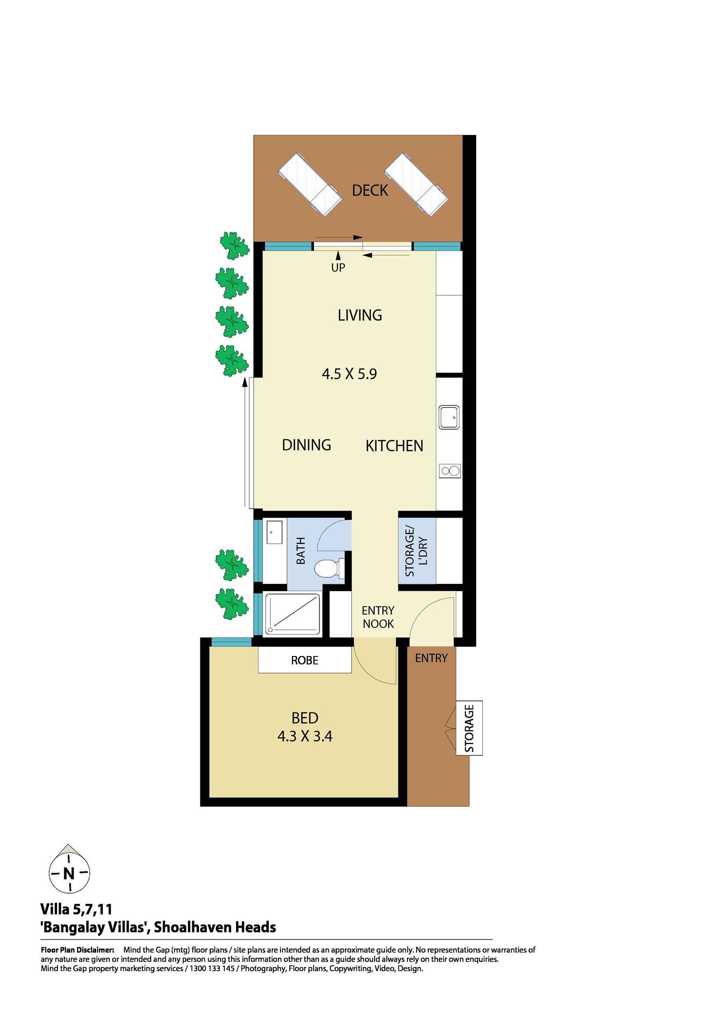 Floorplan of Homely villa listing, Villa 5/73 Staples Street, Shoalhaven Heads NSW 2535