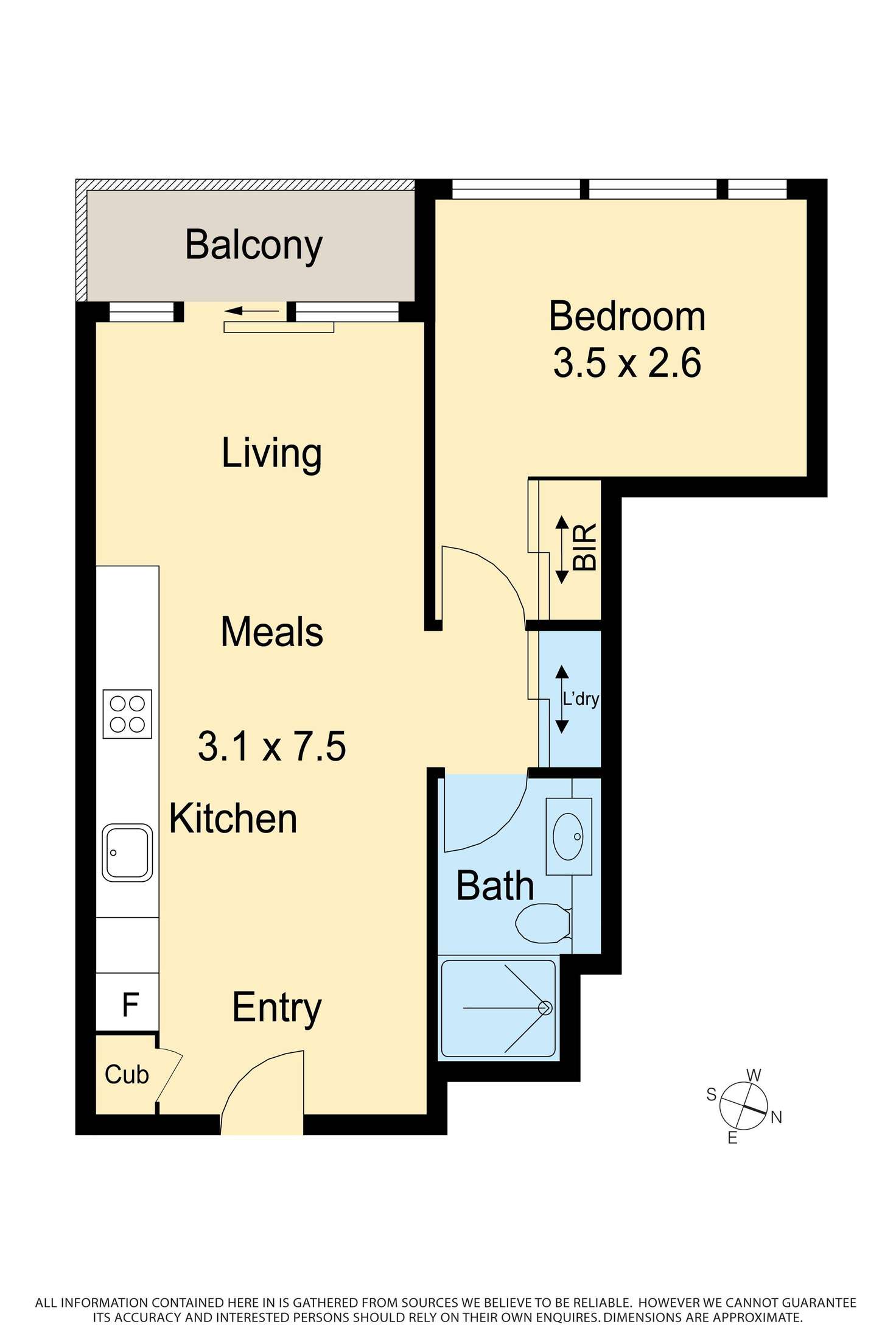 Floorplan of Homely apartment listing, 212B/11 Rose Lane, Melbourne VIC 3000