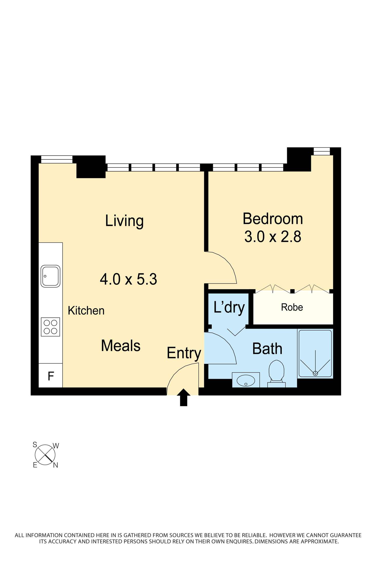 Floorplan of Homely apartment listing, 1603/58 Clarke Street, Southbank VIC 3006