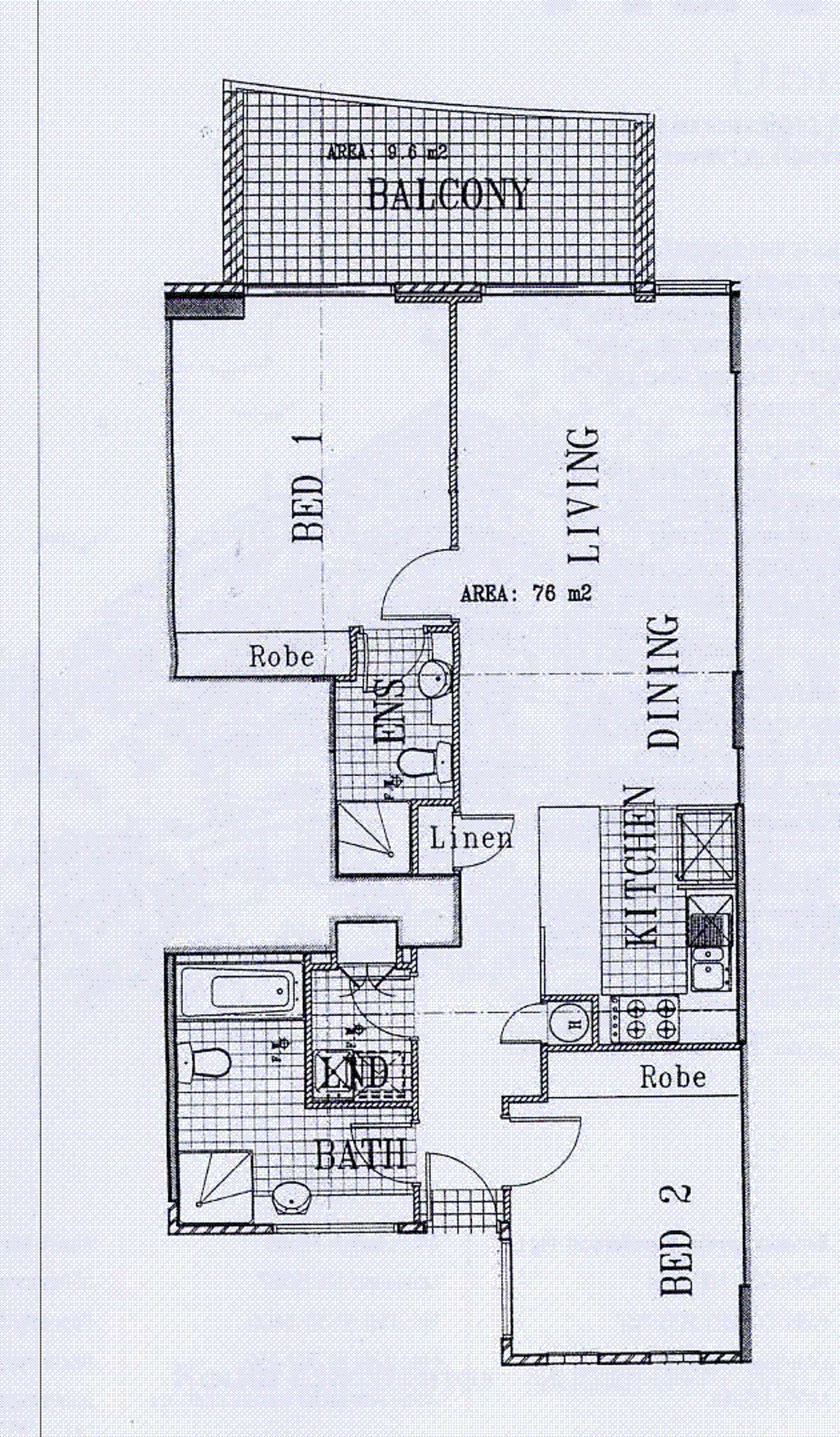 Floorplan of Homely apartment listing, 76/9 East Terrace, Adelaide SA 5000