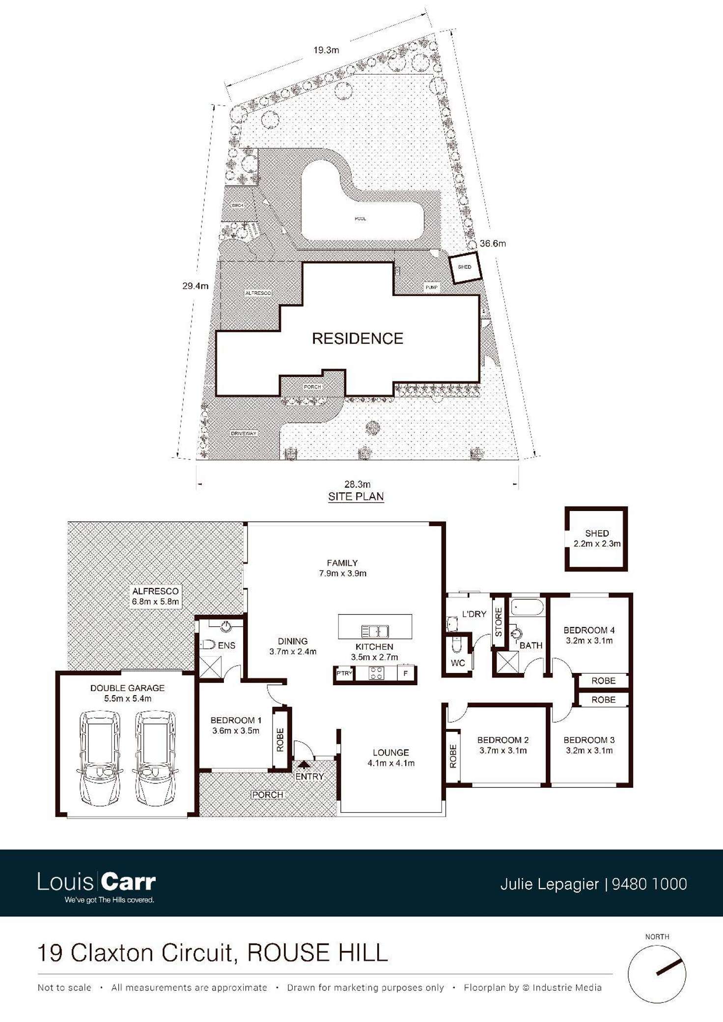 Floorplan of Homely house listing, 19 Claxton Circuit, Rouse Hill NSW 2155