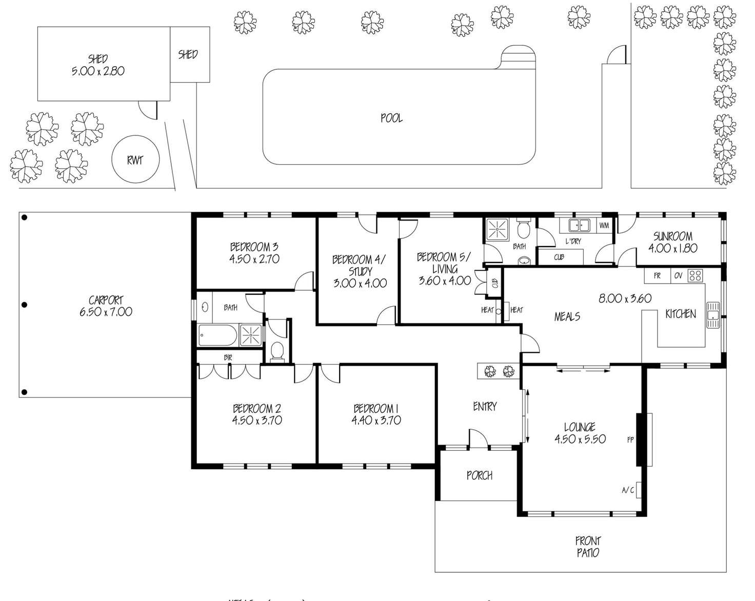 Floorplan of Homely house listing, 431 Grenfell Road, Banksia Park SA 5091