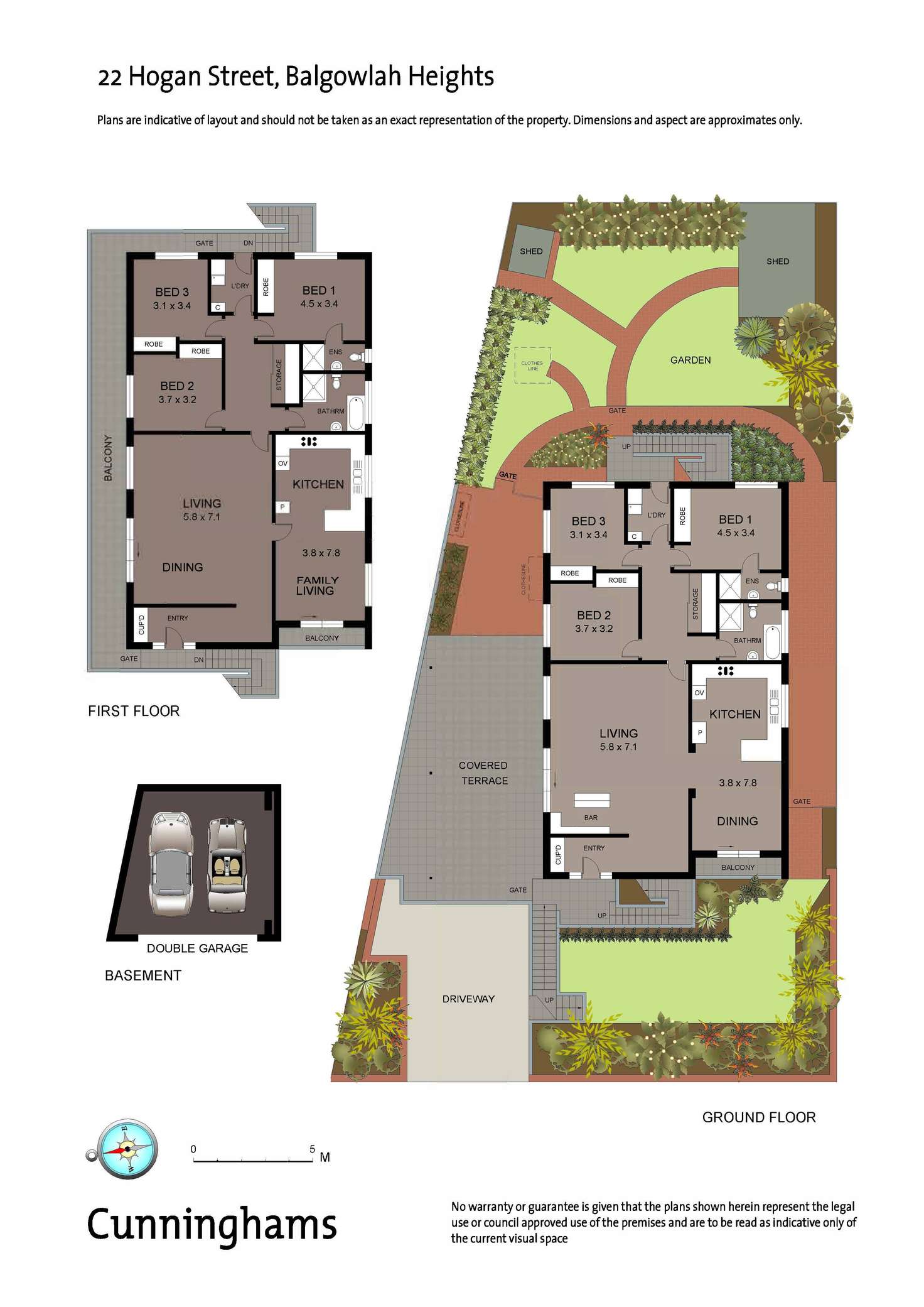 Floorplan of Homely semiDetached listing, 22 Hogan Street, Balgowlah Heights NSW 2093