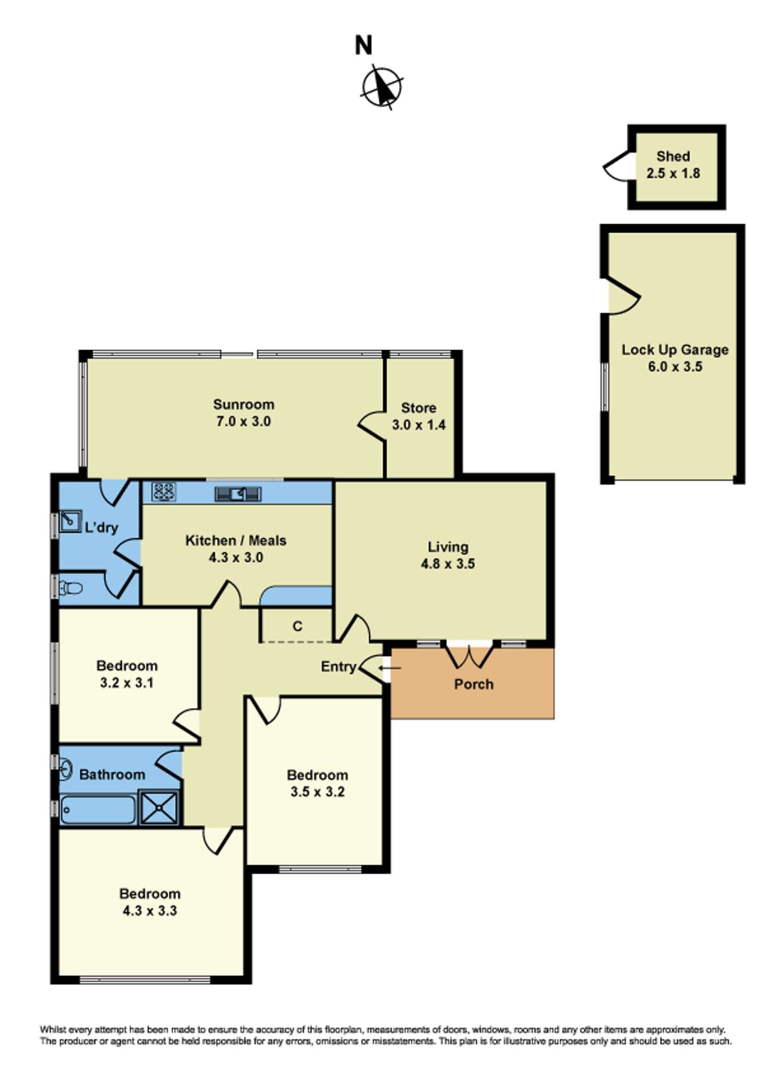 Floorplan of Homely house listing, 18 Pengelly Court, Sunshine VIC 3020