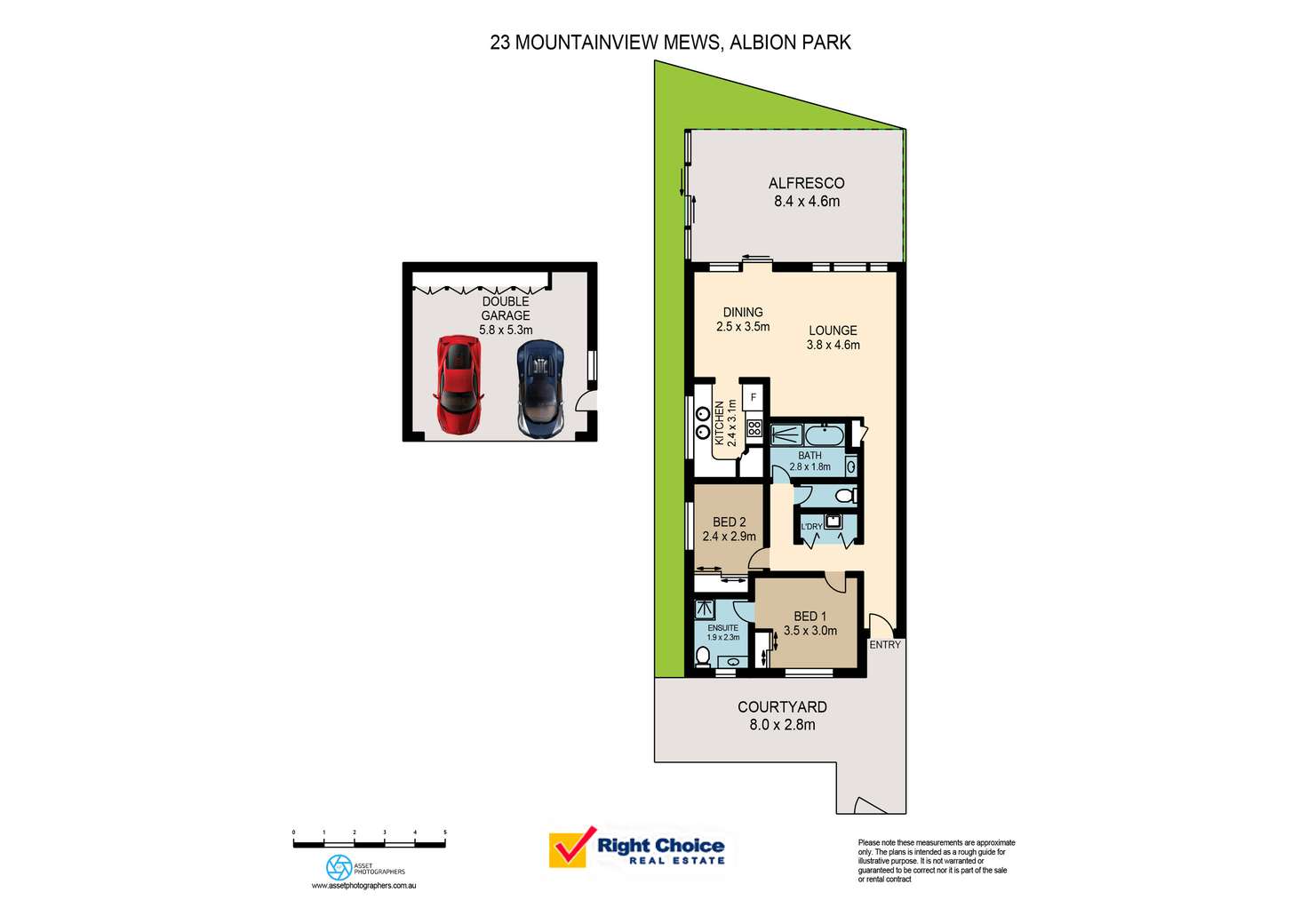 Floorplan of Homely villa listing, 23 Mountainview Mews, Albion Park NSW 2527