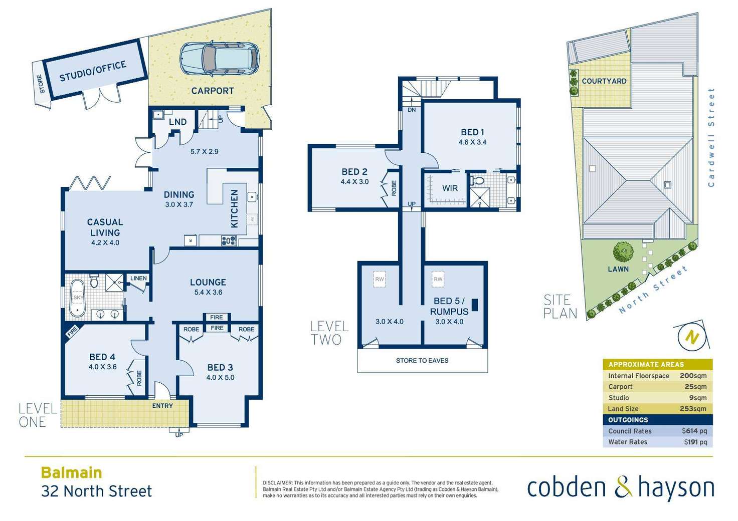 Floorplan of Homely house listing, 32 North Street, Balmain NSW 2041