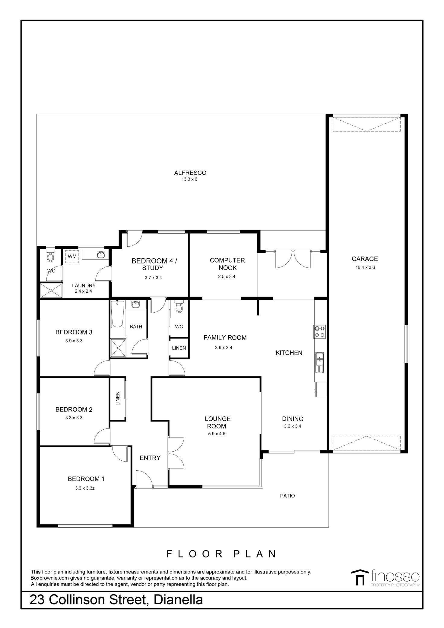 Floorplan of Homely house listing, 23 Collinson Street, Dianella WA 6059