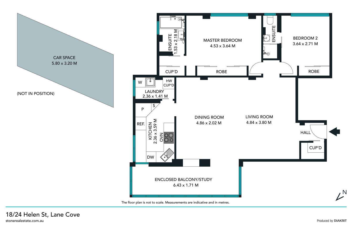 Floorplan of Homely apartment listing, 18/24-28 Helen Street, Lane Cove NSW 2066