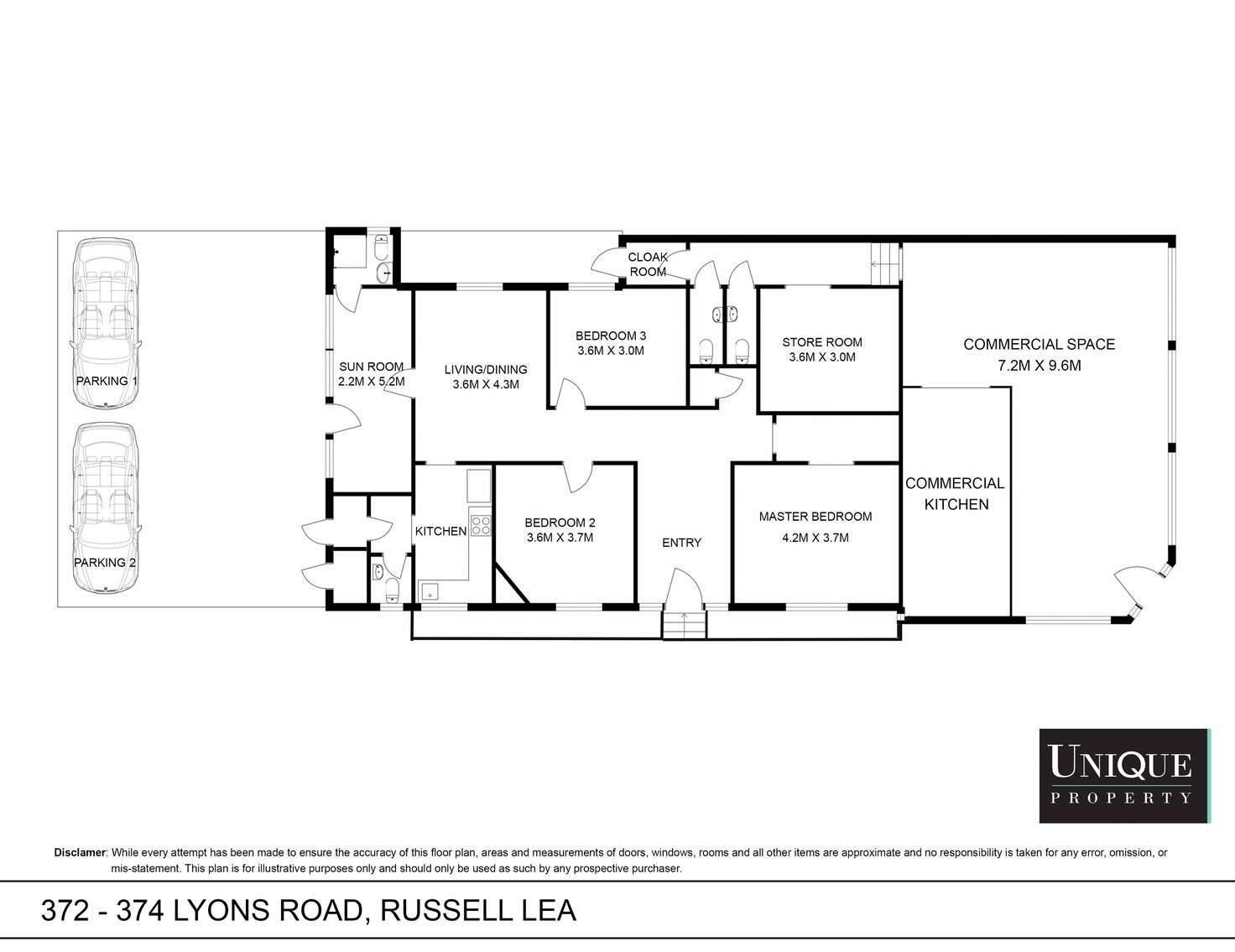 Floorplan of Homely house listing, 1/372 Lyons Road, Russell Lea NSW 2046