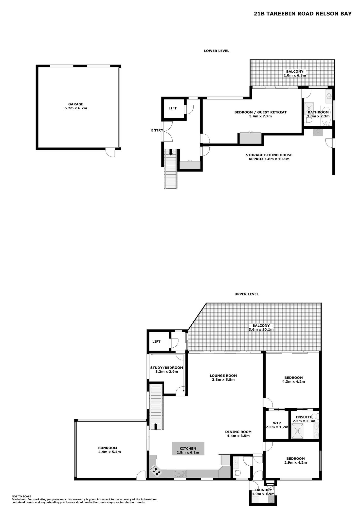 Floorplan of Homely house listing, 21b Tareebin Road, Nelson Bay NSW 2315