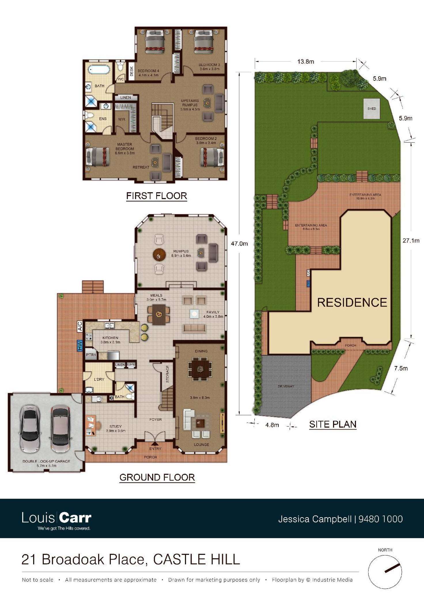 Floorplan of Homely house listing, 21 Broadoak Place, Castle Hill NSW 2154