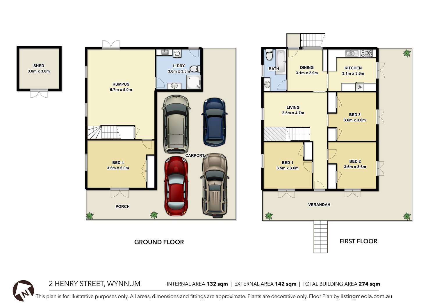 Floorplan of Homely house listing, 2 Henry Street, Wynnum QLD 4178