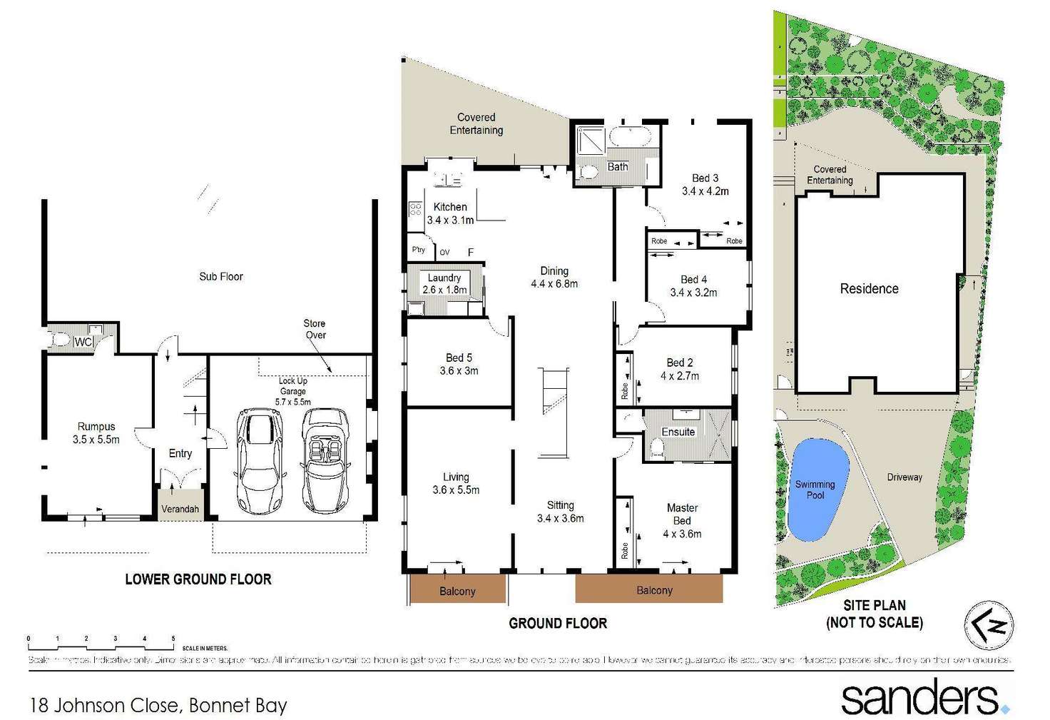 Floorplan of Homely house listing, 18 Johnson Close, Bonnet Bay NSW 2226