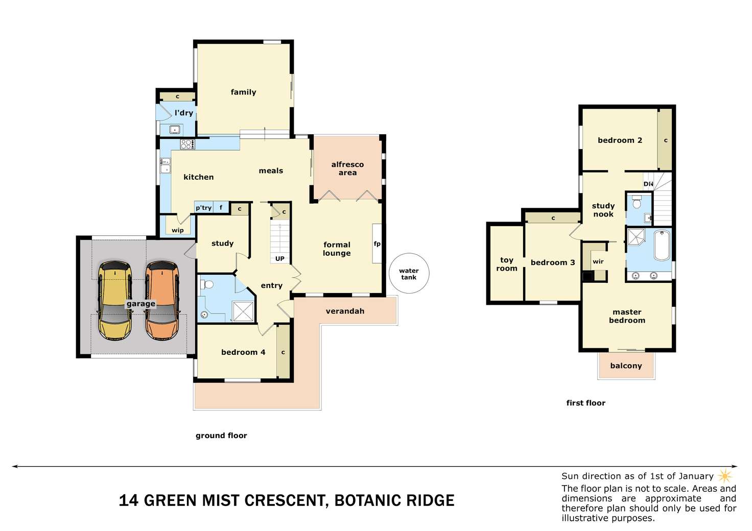 Floorplan of Homely house listing, 14 Green Mist Crescent, Botanic Ridge VIC 3977