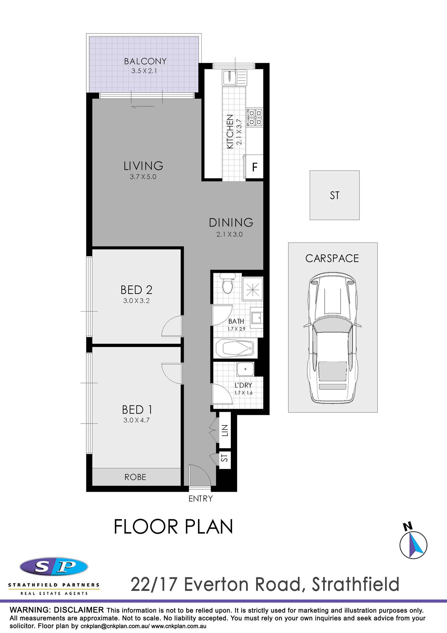 Floorplan of Homely apartment listing, 22/17 Everton Road, Strathfield NSW 2135
