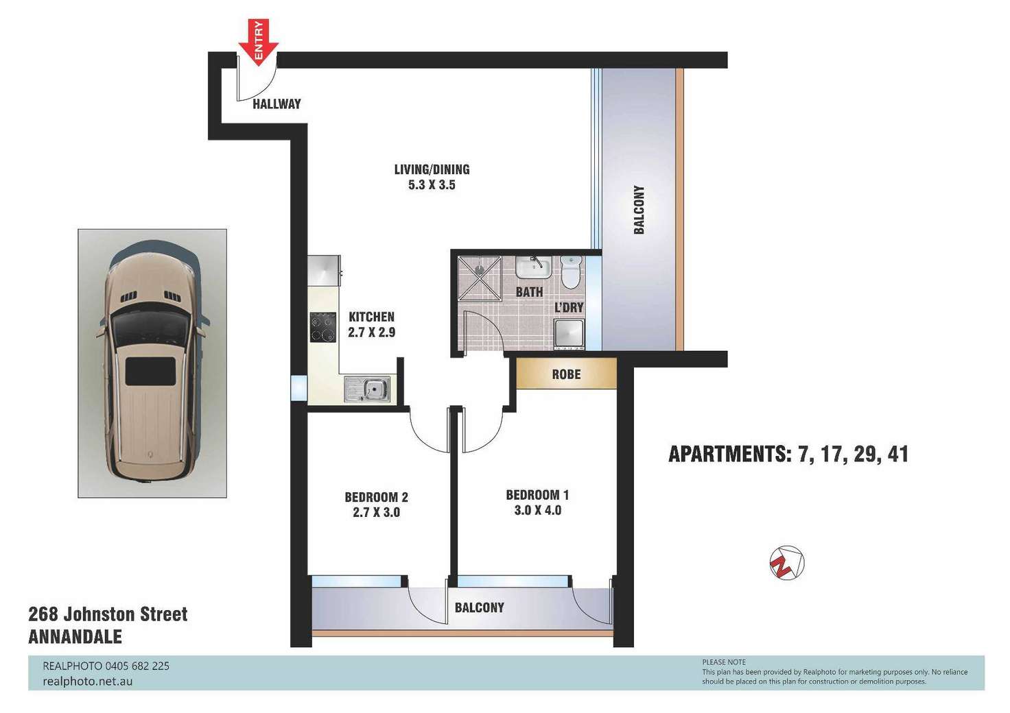 Floorplan of Homely apartment listing, 29/268 Johnston Street, Annandale NSW 2038