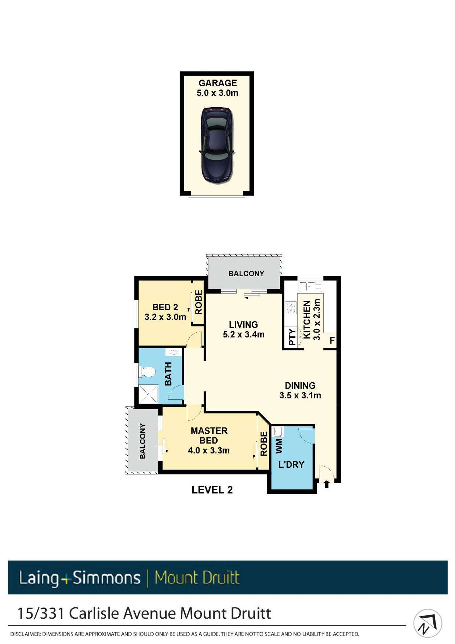 Floorplan of Homely unit listing, 15/331 Carlisle Avenue, Mount Druitt NSW 2770