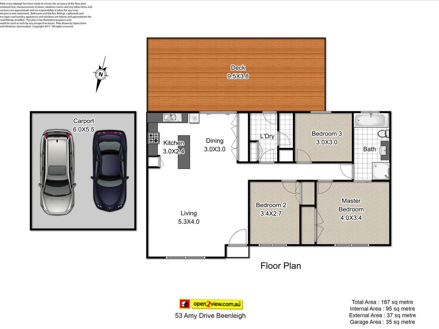 Floorplan of Homely house listing, 53 Amy Drive, Beenleigh QLD 4207