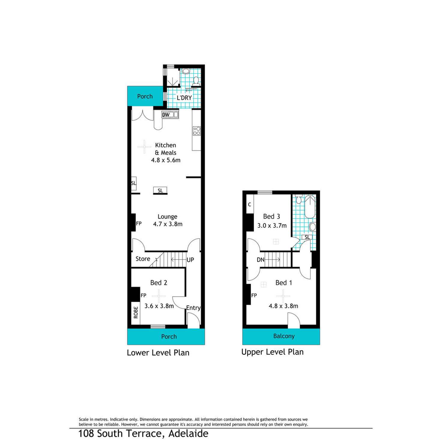 Floorplan of Homely terrace listing, 108 South Terrace, Adelaide SA 5000