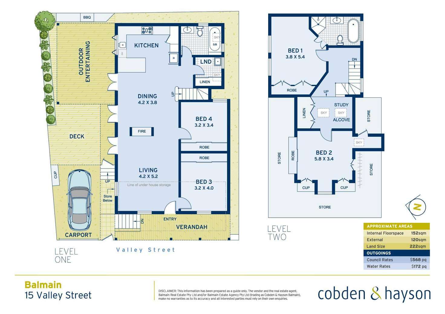 Floorplan of Homely house listing, 15 Valley Street, Balmain NSW 2041