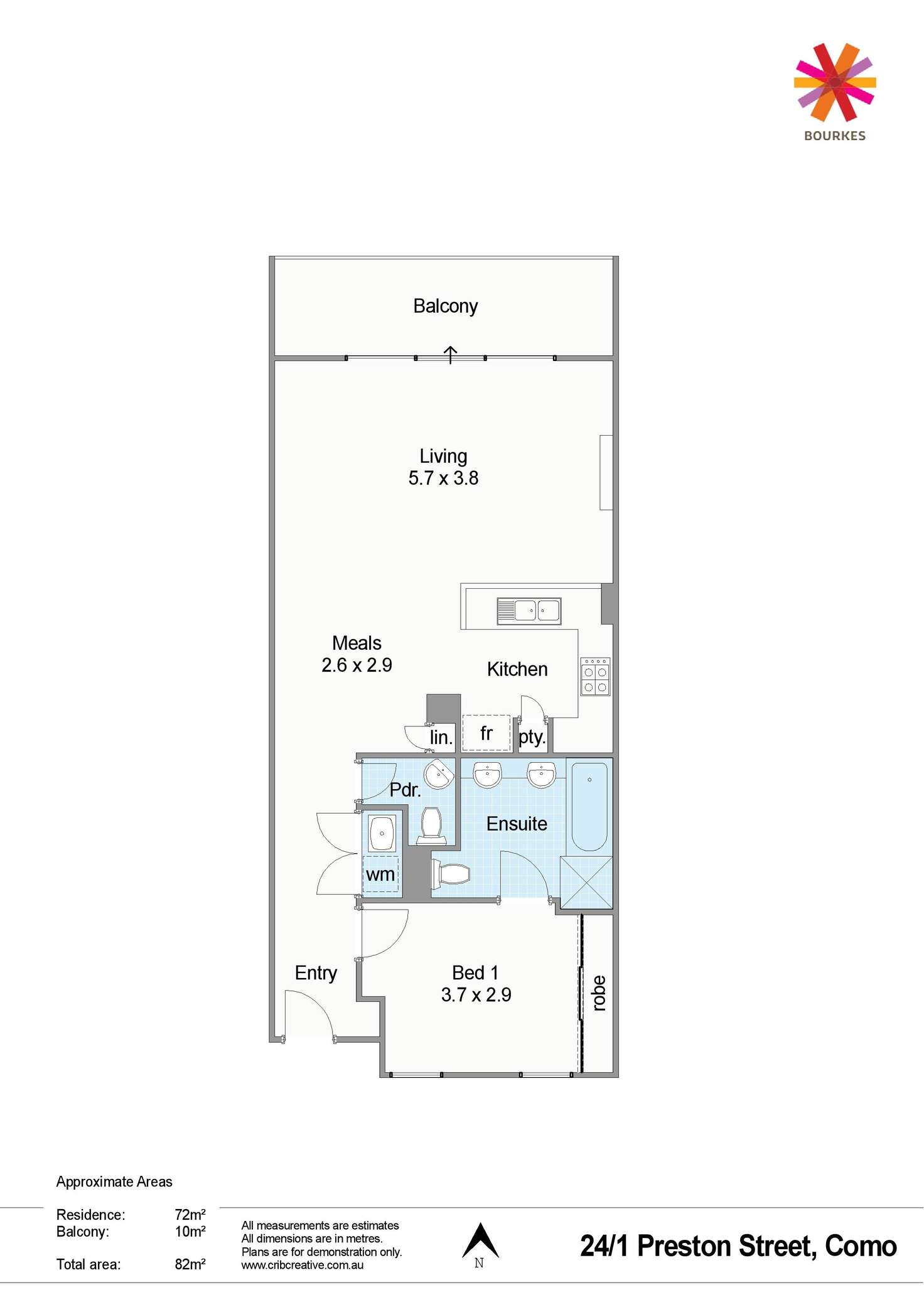 Floorplan of Homely apartment listing, 24/1 Preston Street, Como WA 6152